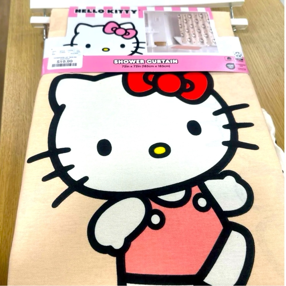 New. hello Kitty cloth shower curtain